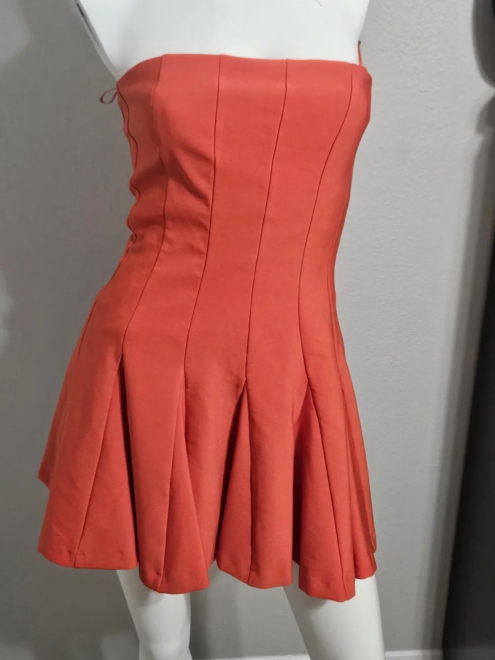 Zara Women's Mini Dress - Bright Orange - Picture 3 of 6